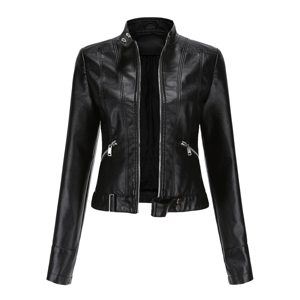 ELYSIA - Veste en Cuir Courte Tendance