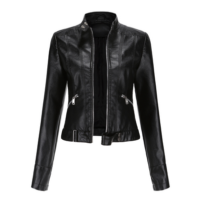 ELYSIA - Veste en Cuir Courte Tendance