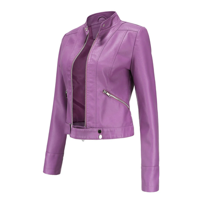 ELYSIA - Veste en Cuir Courte Tendance
