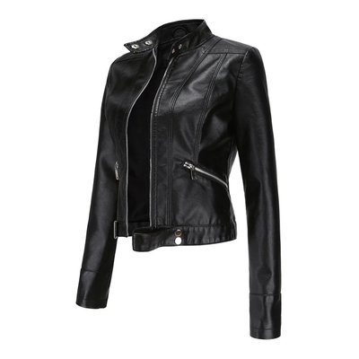 ELYSIA - Veste en Cuir Courte Tendance