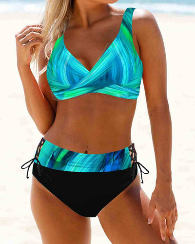 Maillot de bain bikini coloré