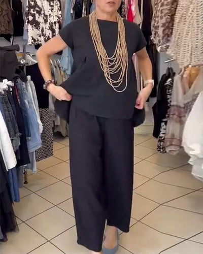 Blouse Décontractée Street Couleur Unie