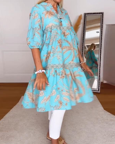 Robe En V Imprimé Polyvalent