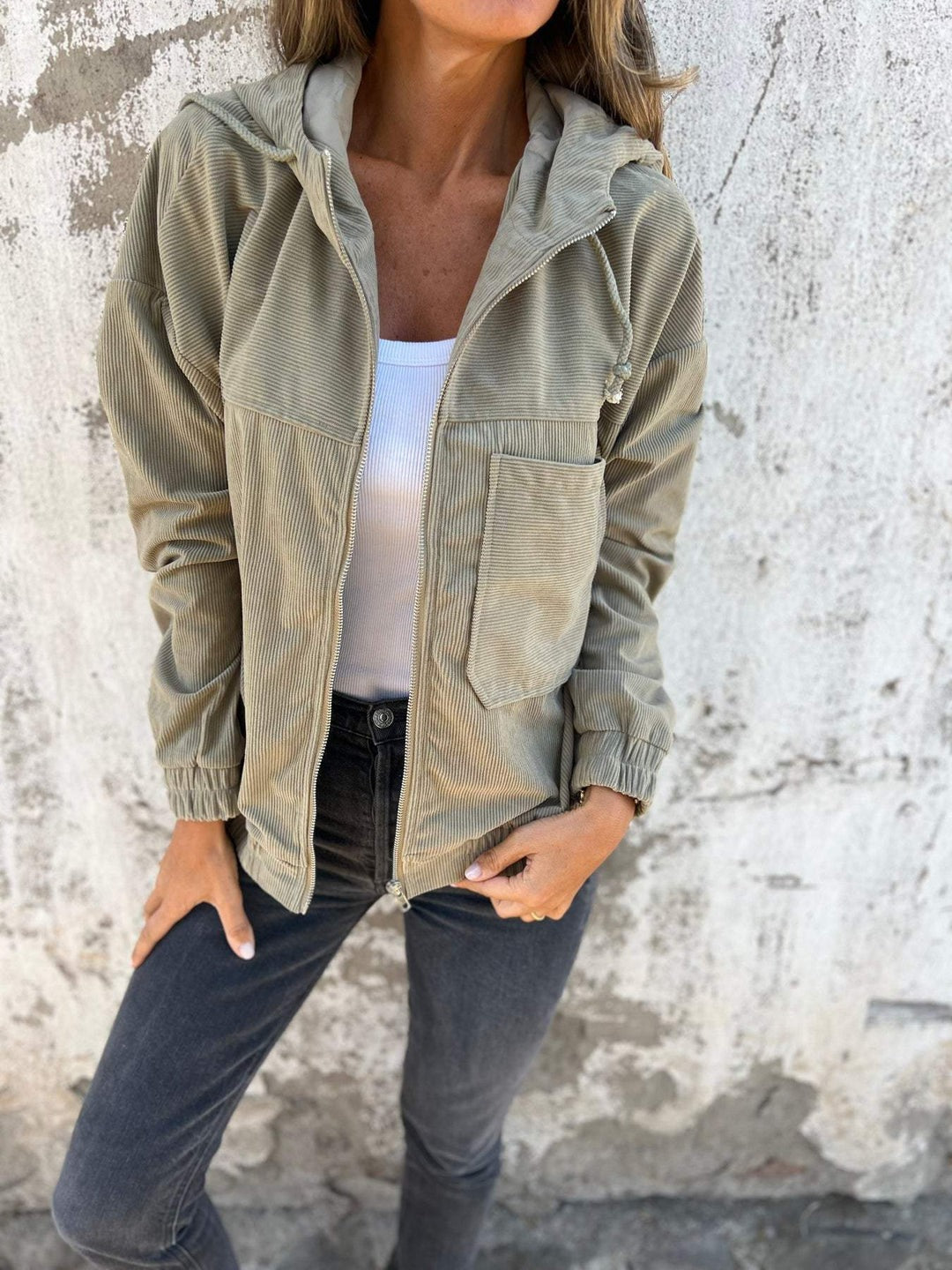 Veste décontractée avec capuche