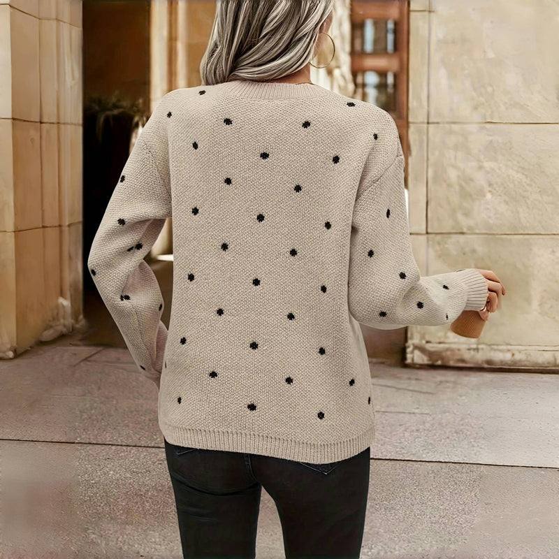 Lilah | Pull-over en maille à pois