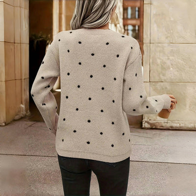 Lilah | Pull-over en maille à pois