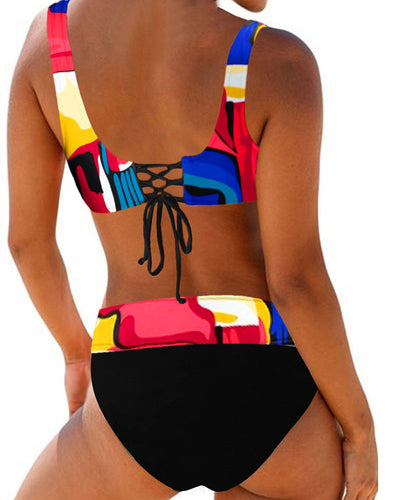 Maillot de bain bikini coloré