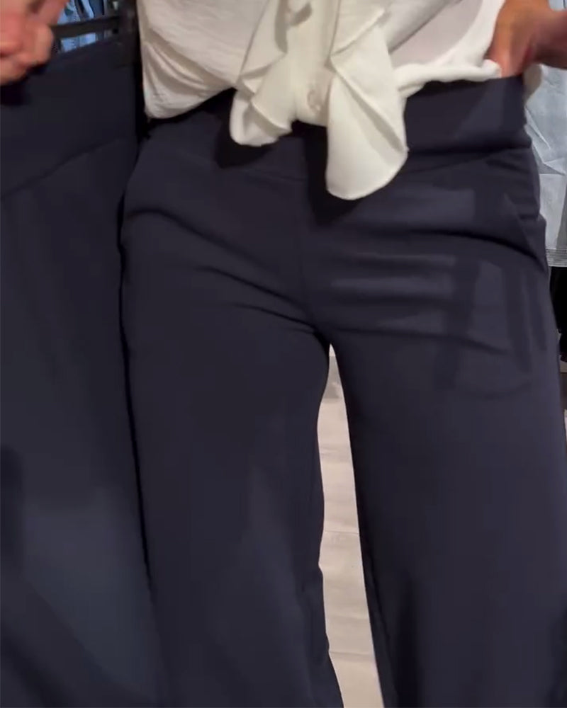 Pantalon Mode Décontracté Uni