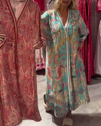 Robe Bohème Imprimée Décontractée