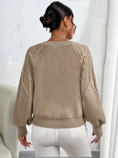 Pull en maille torsadée Meridian