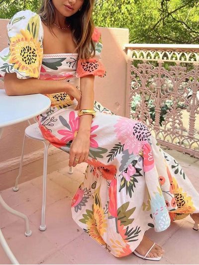 Reine - Robe Fluide Élégante Pour Les Soirées D'Été
