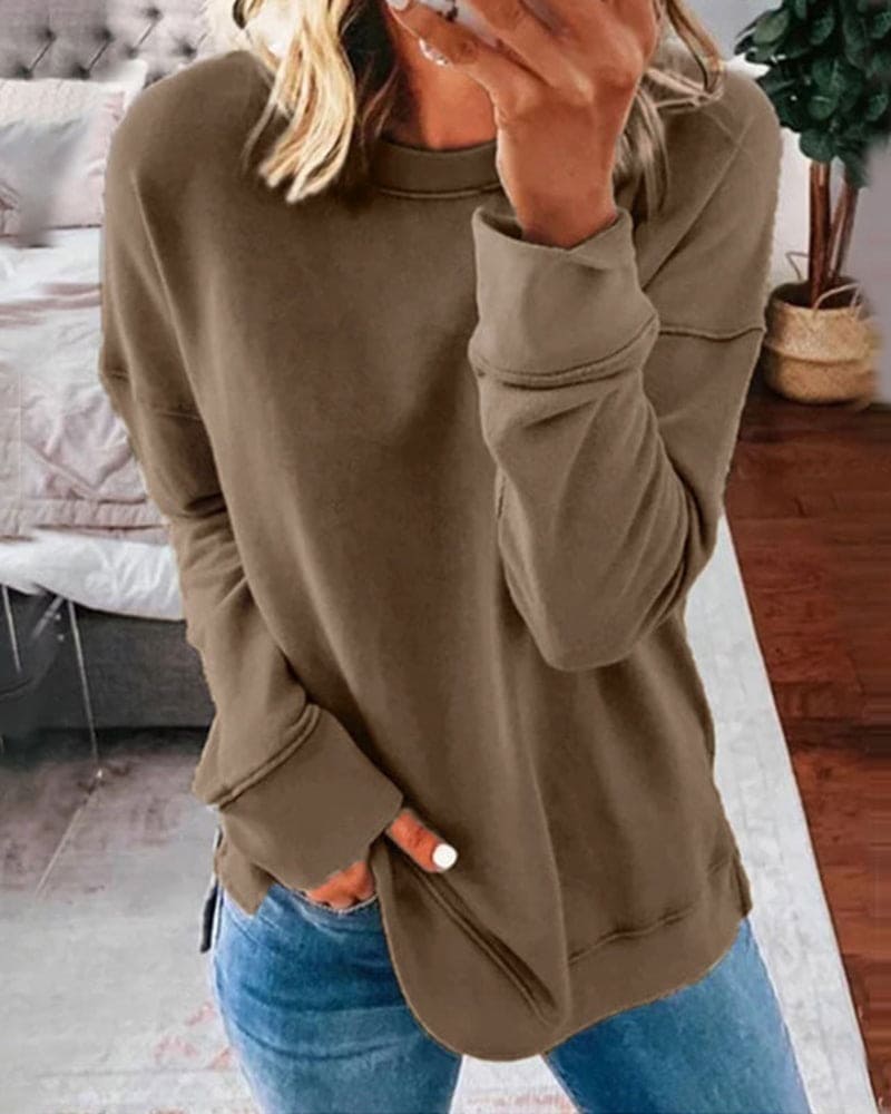 Sweat Décontracté | Col Rond | Douceur Quotidienne