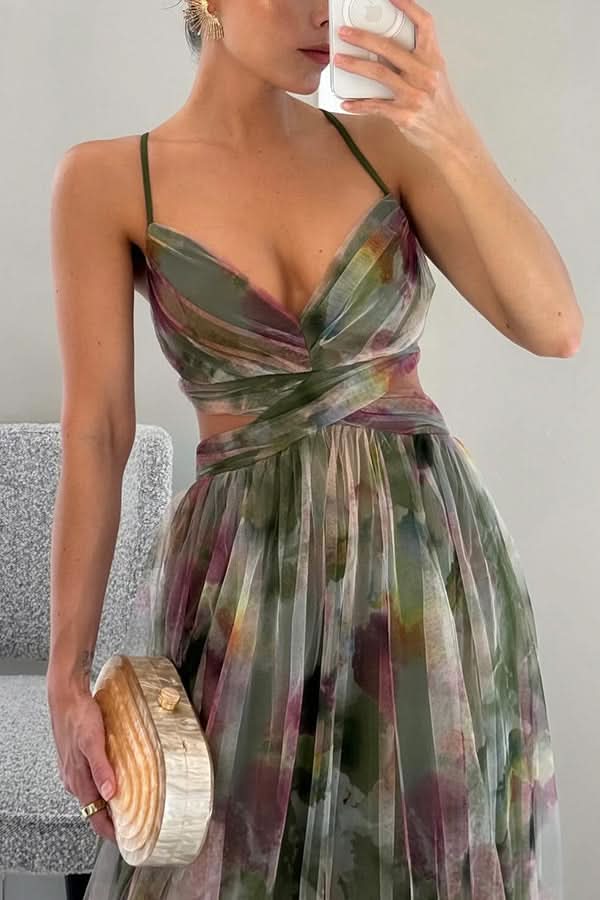 Morgane™ | Maxi-robe Incantevole avec Imprimé Floral