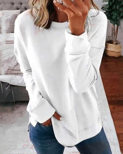 Sweat Décontracté | Col Rond | Douceur Quotidienne