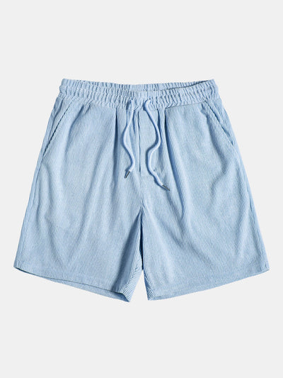 Ensemble Estival : Chemise à Manches Courtes en Velours Côtelé & Short