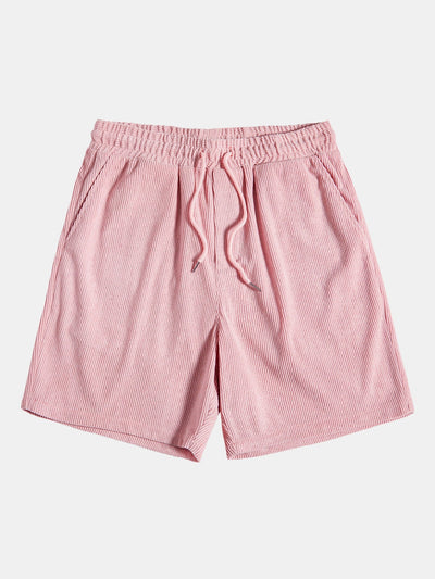 Ensemble Estival : Chemise à Manches Courtes en Velours Côtelé & Short