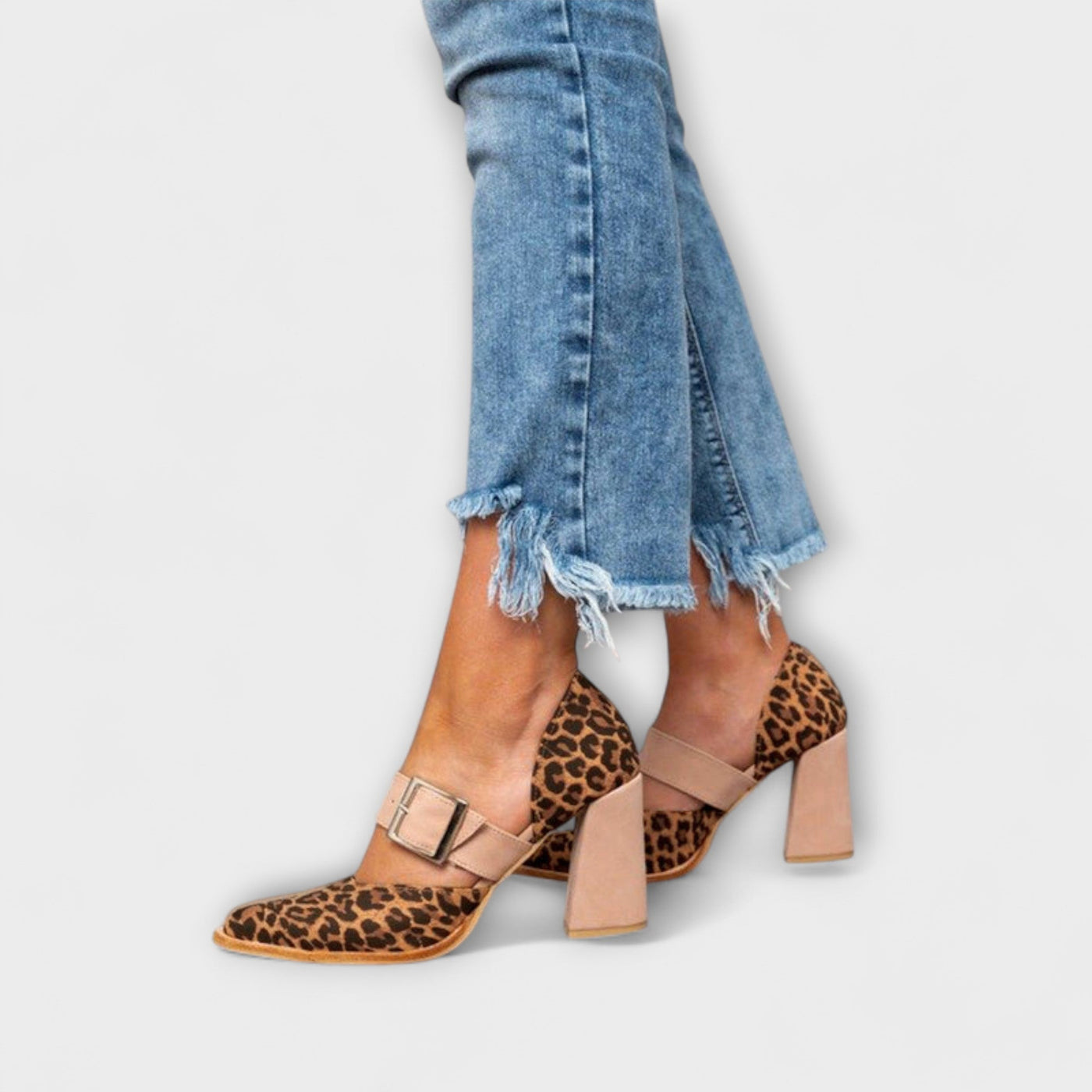 Avano - Sandales à talons à imprimé léopard