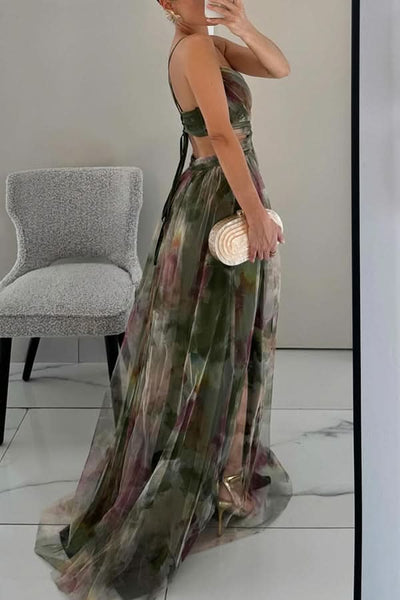 Morgane™ | Maxi-robe Incantevole avec Imprimé Floral