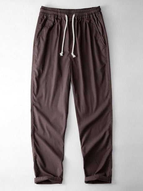 Chemise jacquard cubaine et pantalon en lin