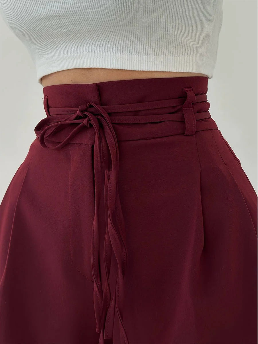 Pantalon décontracté à lacets