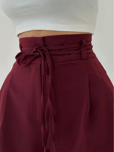 Pantalon décontracté à lacets