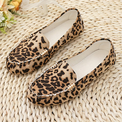 Jaya – Mocassins léopard souples et confortables