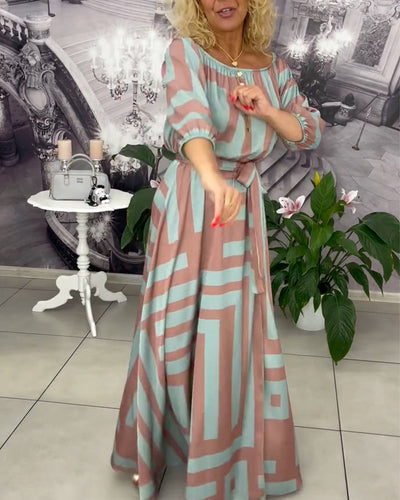 Kleid Modisch und Elegant Bedruckt
