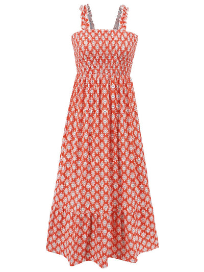 Noémie - Robe D'Été Sans Manches Smockée Pour Femme