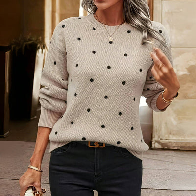 Lilah | Pull-over en maille à pois