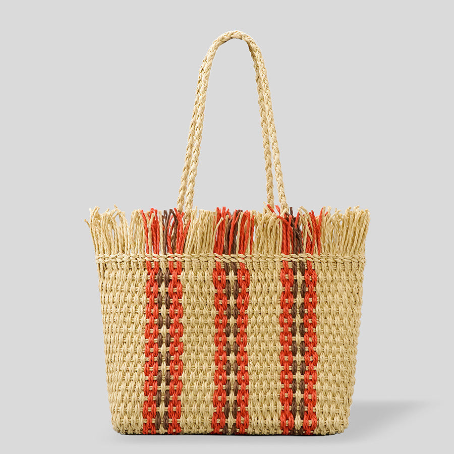 Sunny - Sac de plage spacieux tissé à la main pour toutes vos aventures estivales !
