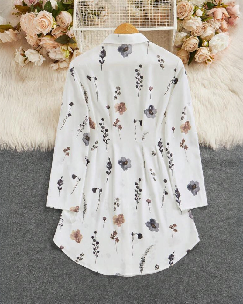 Robe Mode Imprimée Ajustée