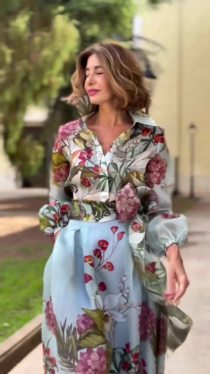 Combinaison floral unique pour femme élégante