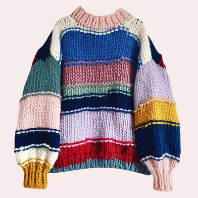 TEIA - Pull en Maille Joyeux pour Femmes
