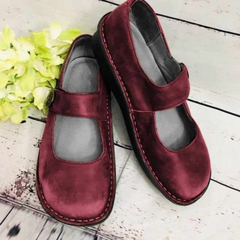 Chaussures Mary Jane Femme – Bout Rond Classique – Bride Boucle – Semelle Confort