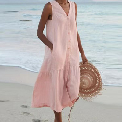 Clara | Robe D'Été De Plage Pour Femme | Midi