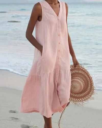 Andie | Robe d'été élégante avec imprimé - robe femme ajustée