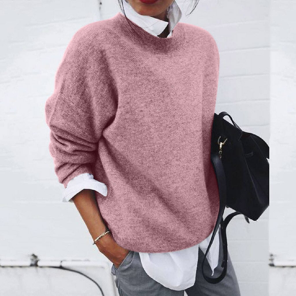 Pull Col Rond | Maille Chaude | Élégance Décontractée