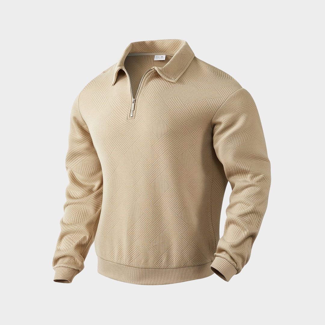 VICTOR | Pull zippé élégant structure