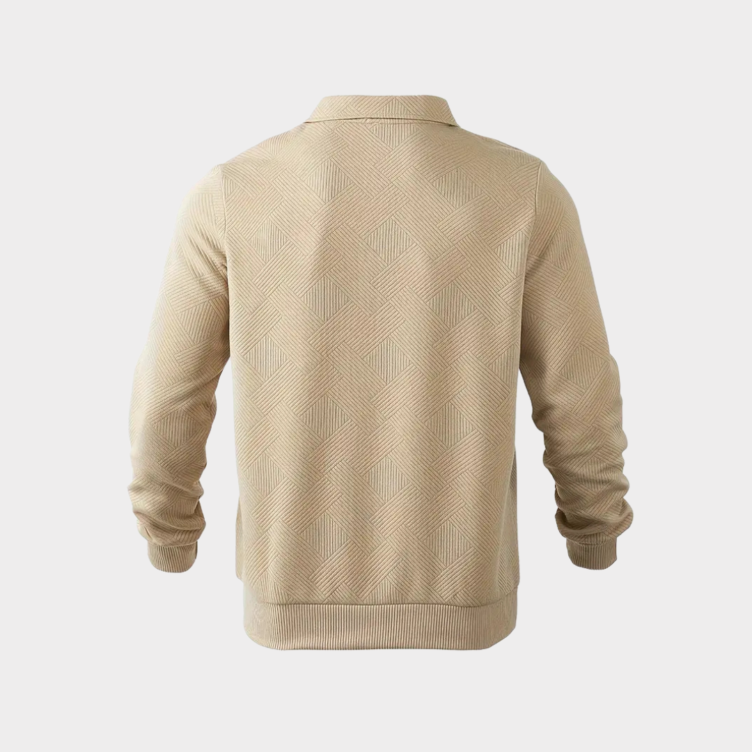 VICTOR | Pull zippé élégant structure