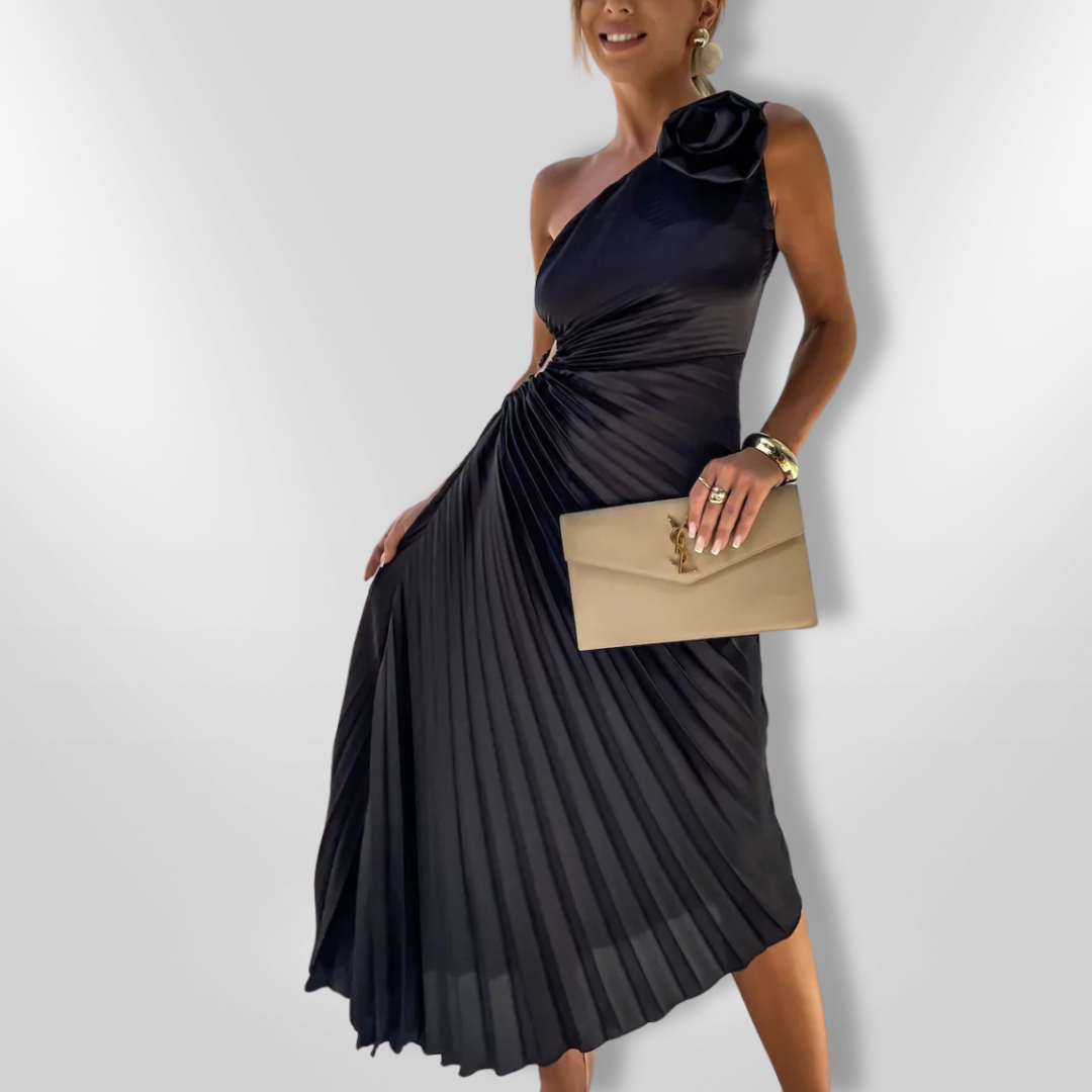 LIZBETH | Robe à épaules fleuries