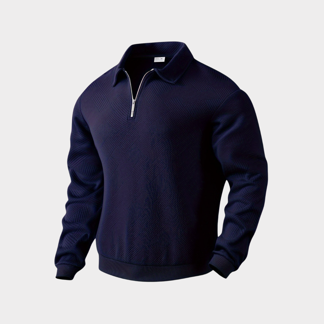 VICTOR | Pull zippé élégant structure