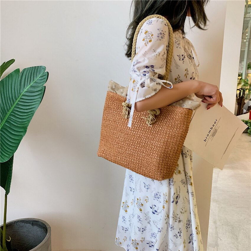 Louisa - Sac de transport tissé élégant pour la femme moderne