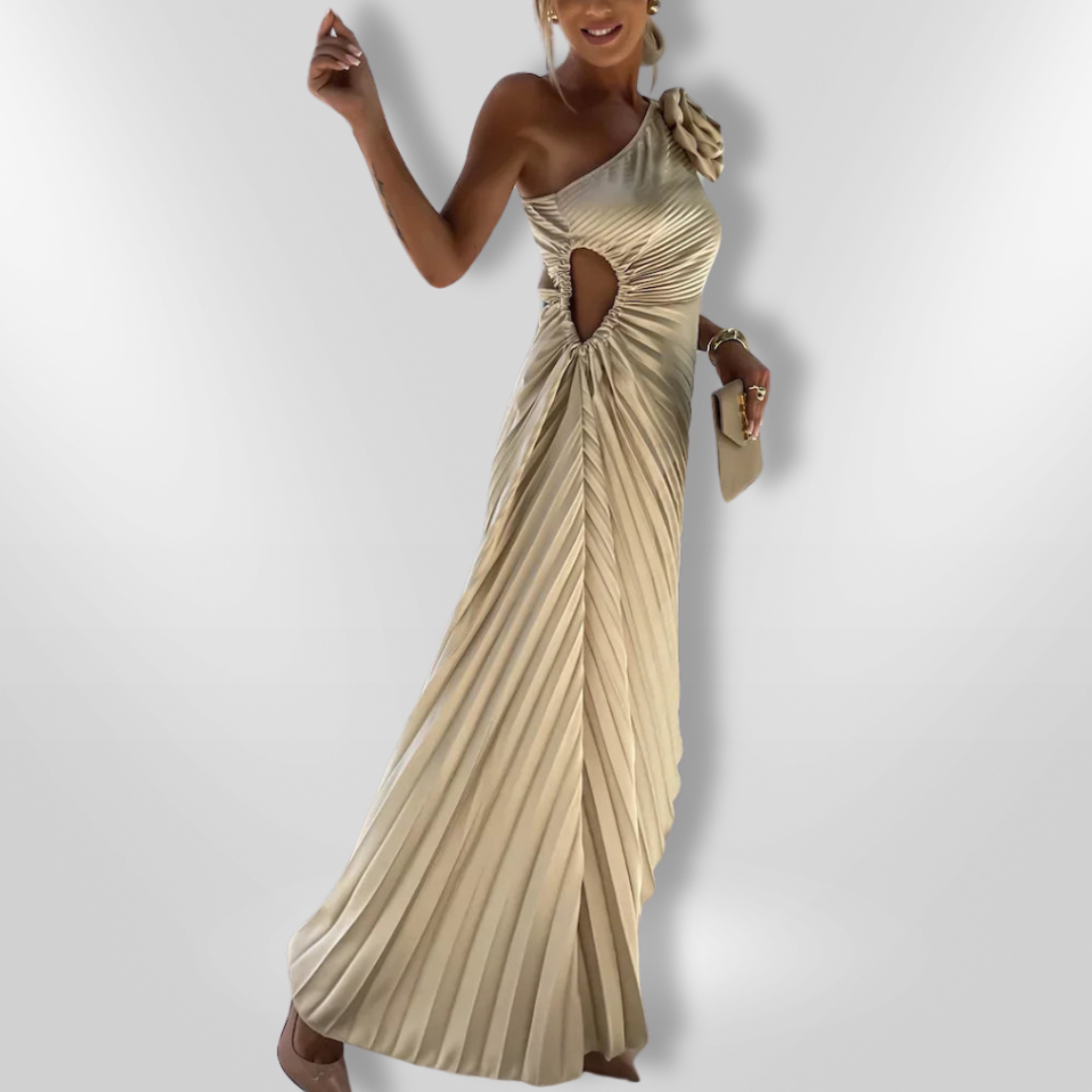LIZBETH | Robe à épaules fleuries