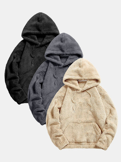 Sweat à capuche basique Teddy 3 pièces