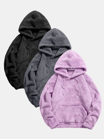 Sweat à capuche basique Teddy 3 pièces