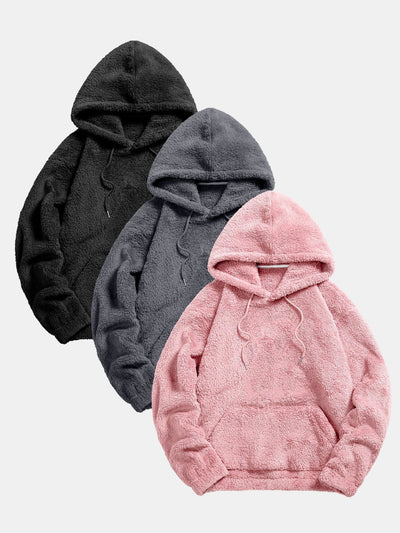 Sweat à capuche basique Teddy 3 pièces