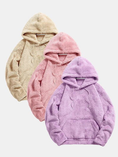Sweat à capuche basique Teddy 3 pièces