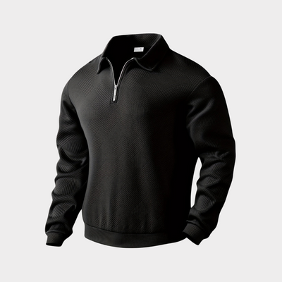 VICTOR | Pull zippé élégant structure
