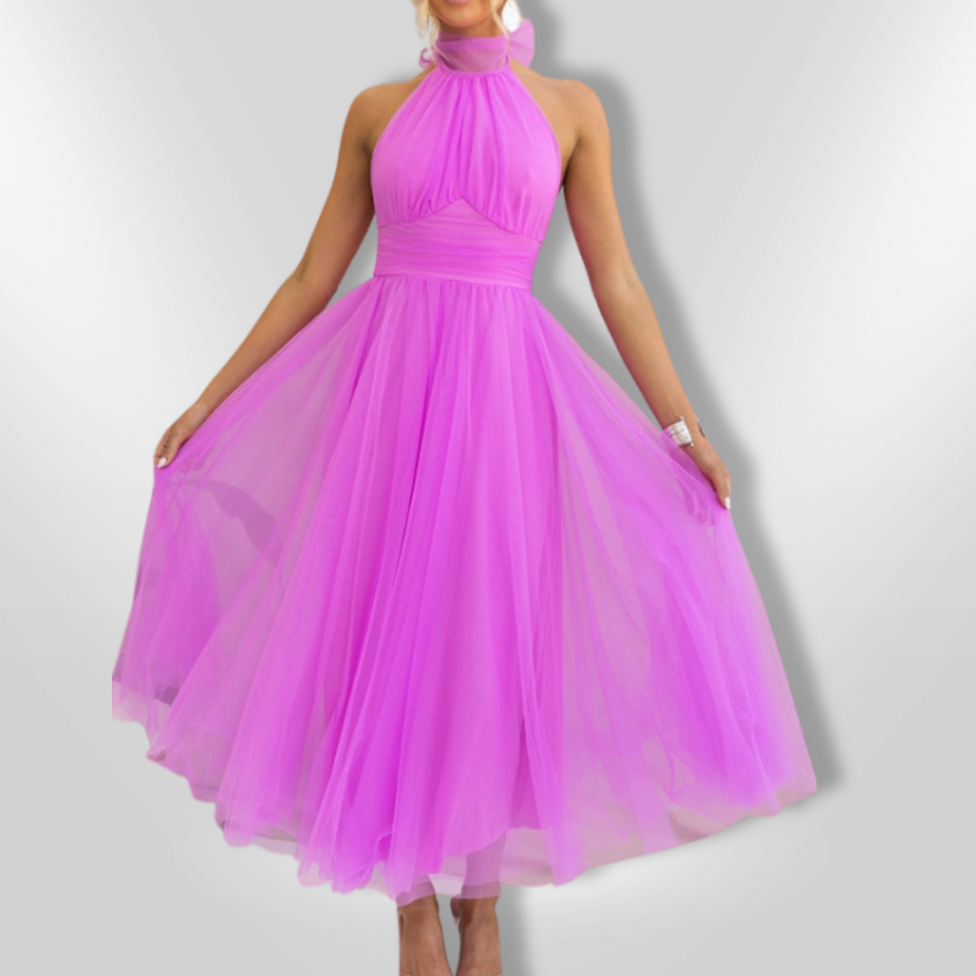 PHOEBE | Robe à jupe longue