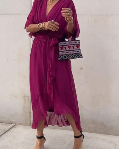 CRISTI - ROBE CROISÉE FLUIDE